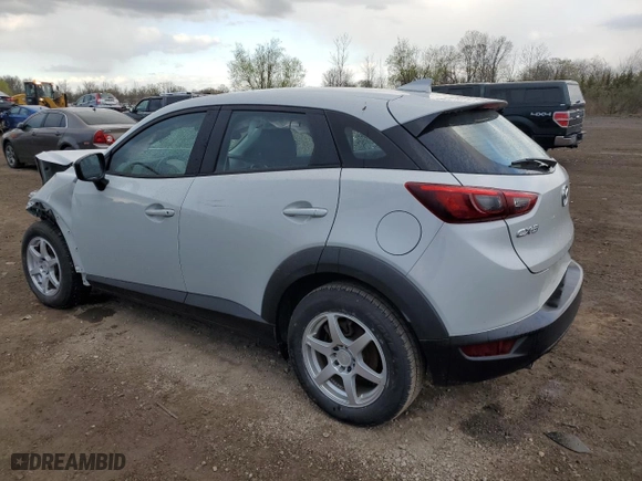 2019 Mazda CX-3 Sport with VIN JM1DKDB70K0443216, listed as a Copart auction lot 53196625 with 76,357 mi miles and Salvage Title. Bid and sale history available at carsss.com. Image 2.