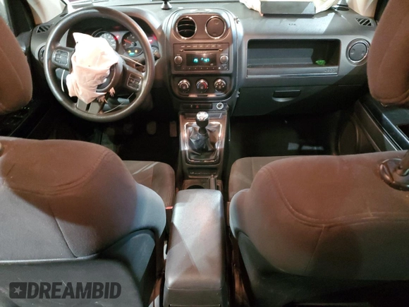 2013 Jeep Compass Sport with VIN 1C4NJCBA3DD102577, listed as a Copart auction lot 42816455 with 157,654 mi miles and Salvage Title. Bid and sale history available at carsss.com. Image 8.