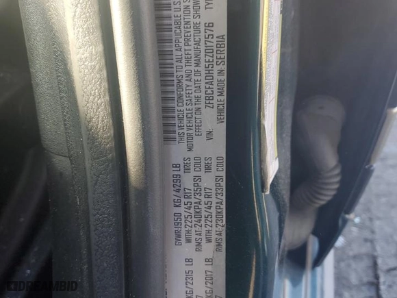 2014 FIAT 500L Trekking with VIN ZFBCFADH5EZ017576, listed as a Copart auction lot 56563184 with 107,323 mi miles and Clean Title. Bid and sale history available at carsss.com. Image 12.