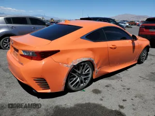 2015 Lexus RC 350 F Sport with VIN JTHHE5BC0F5002916, listed as a Copart auction lot 56970845 with 171,349 mi miles and Salvage title. Bid and sale history available at DreamBid. Image 3.