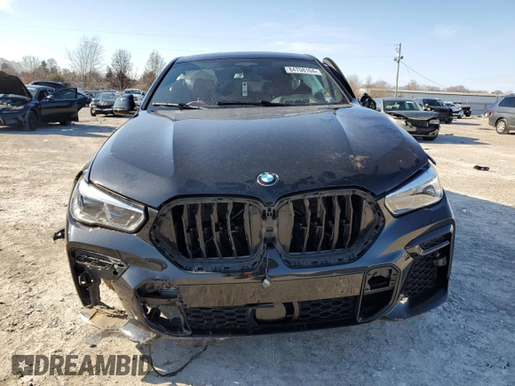 2022 BMW X6 xDrive40i with VIN 5UXCY6C01N9K65807, listed as a Copart auction lot 84708104 with 0 mi miles and Salvage Title. Bid and sale history available at carsss.com. Image 5.