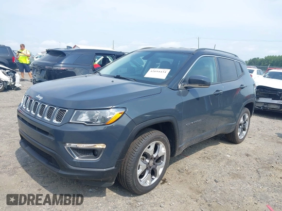 2018 Jeep Compass Limited with VIN 3C4NJDCB4JT365762, listed as a IAAI auction lot 42694434 with 59,685 mi miles and . Bid and sale history available at DreamBid. Image 17.