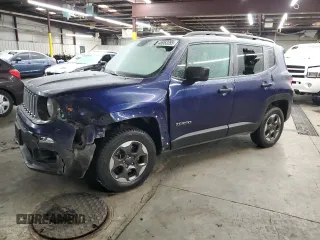 2016 Jeep Renegade Sport with VIN ZACCJBAW7GPD99051, listed as a Copart auction lot 45063355 with 142,487 mi miles and Salvage Title. Bid and sale history available at carsss.com. Image 1.