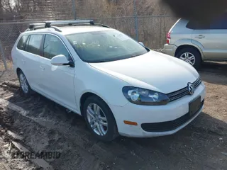 2011 Volkswagen Jetta SportWagen TDI with VIN 3VWPL7AJ9BM646611, listed as a IAAI auction lot 41763141 with 124,711 mi miles. Bid and sale history available at carsss.com. Image 1.