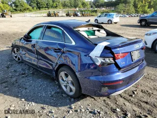 2023 Audi A3 Premium with VIN WAUAUDGY8PA101137, listed as a Copart auction lot 69938283 with 0 mi miles. Bid and sale history available at carsss.com. Image 2.