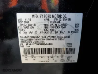 2012 Ford Explorer Limited with VIN 1FMHK7F86CGA94895, listed as a Copart auction lot 49346405 with 120,191 mi miles and Salvage Title. Bid and sale history available at carsss.com. Image 13.