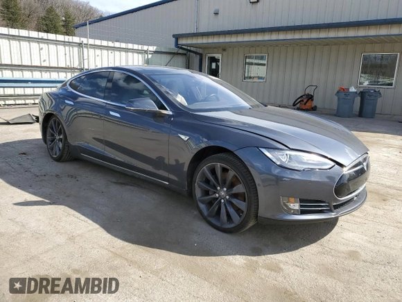 2016 Tesla Model S 70 with VIN 5YJSA1E14GF122451, listed as a Copart auction lot 50576575 with 65,441 mi miles and Salvage Title. Bid and sale history available at DreamBid. Image 4.