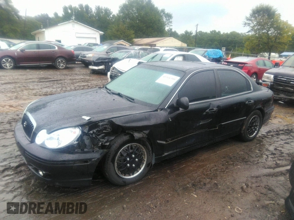 2002 Hyundai Sonata with VIN KMHWF25S32A536478, listed as a IAAI auction lot 40368380 with 80,952 mi miles. Bid and sale history available at carsss.com. Image 2.