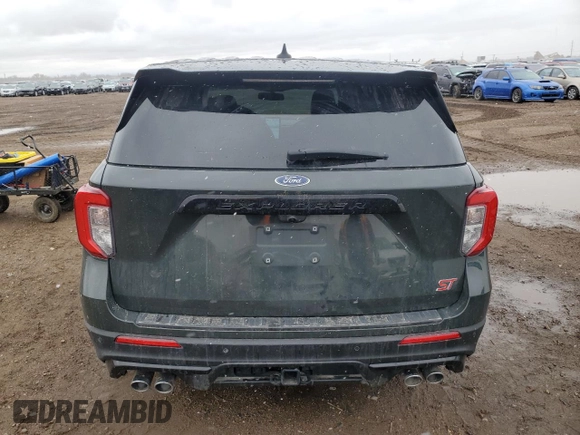 2022 Ford Explorer ST with VIN 1FM5K8GC6NGB02881, listed as a Copart auction lot 47643745 with 72,324 mi miles and Salvage Title. Bid and sale history available at carsss.com. Image 6.