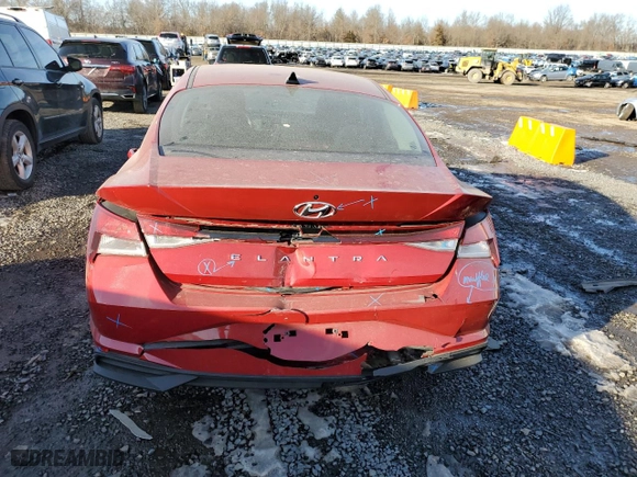 2023 Hyundai Elantra SE with VIN KMHLL4AG8PU454129, listed as a Copart auction lot 42294465 with 12,701 mi miles and Salvage Title. Bid and sale history available at carsss.com. Image 6.