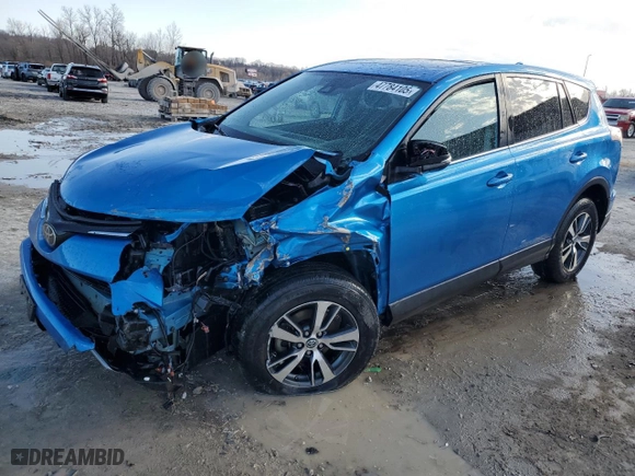 2018 Toyota RAV4 XLE with VIN 2T3WFREV3JW447775, listed as a Copart auction lot 47784105 with 0 mi miles and Salvage Title. Bid and sale history available at carsss.com. Image 1.