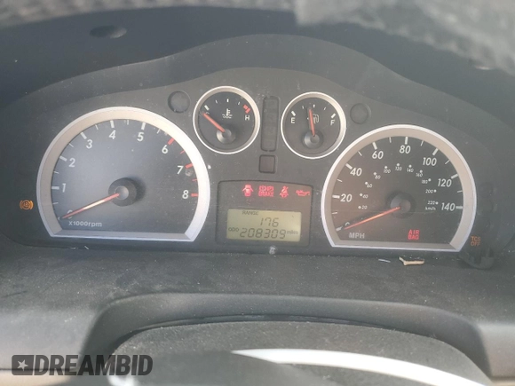 2006 Hyundai Santa Fe GLS z VIN KM8SC13E96U065584, wystawiony jako Copart lot #43709305 z przebiegiem 208 309 mil mil oraz Szkoda całkowita • Salvage title. Historia ofert i sprzedaży dostępna na DreamBid. Obrazek 9.
