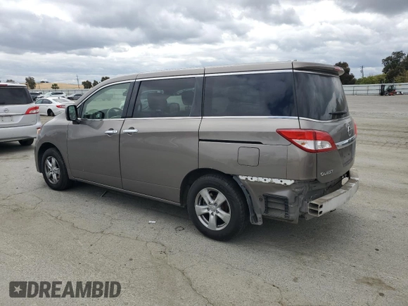 2015 Nissan Quest SV z VIN JN8AE2KP2F9132181, wystawiony jako Copart lot #54418385 z przebiegiem 120 163 mil mil oraz Szkoda całkowita • Salvage title. Historia ofert i sprzedaży dostępna na DreamBid. Obrazek 2.