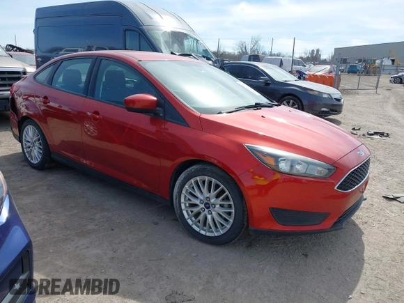 2018 Ford Focus SE with VIN 1FADP3FE2JL269804, listed as a IAAI auction lot 41708103 with 68,623 mi miles. Bid and sale history available at carsss.com. Image 1.