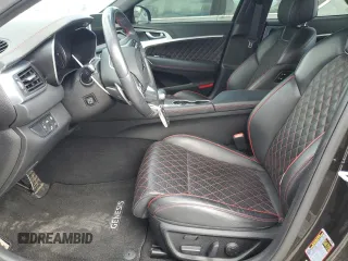 2019 Genesis G70 Advanced with VIN KMTG44LA0KU037450, listed as a Copart auction lot 56333775 with 55,434 mi miles and Clean title. Bid and sale history available at DreamBid. Image 7.