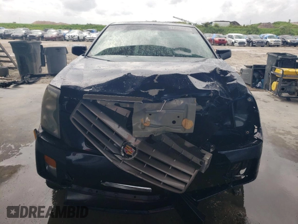 2005 Cadillac CTS with VIN 1G6DP567050235555, listed as a Copart auction lot 73053684 with 95,800 mi miles and Salvage Title. Bid and sale history available at carsss.com. Image 5.