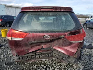 2012 Toyota Sienna with VIN 5TDZK3DC0CS222689, listed as a Copart auction lot 42884635 with 126,307 mi miles and Salvage Title. Bid and sale history available at carsss.com. Image 6.