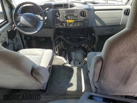 2012 Ford Econoline Passenger XL with VIN 1FBSS3BL1CDA35627, listed as a Copart auction lot 57001114 with Not Provided miles and Salvage Title. Bid and sale history available at DreamBid. Image 8.