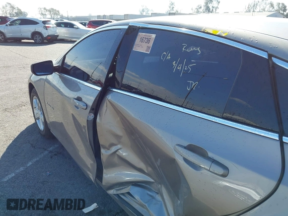 2024 Chevrolet Malibu LS with VIN 1G1ZB5ST7RF188539, listed as a IAAI auction lot 41746428 with 20,872 mi miles and . Bid and sale history available at DreamBid. Image 17.