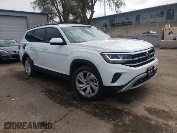 2021 Volkswagen Atlas SE with VIN 1V2HR2CA4MC583846, listed as a Copart auction lot 56176645 with 75,026 mi miles and Salvage title. Bid and sale history available at DreamBid. Image 4.