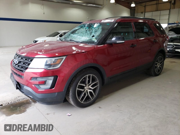 2017 Ford Explorer Sport with VIN 1FM5K8GTXHGB49173, listed as a Copart auction lot 49071435 with 95,966 mi miles and Salvage Title. Bid and sale history available at DreamBid. Image 1.