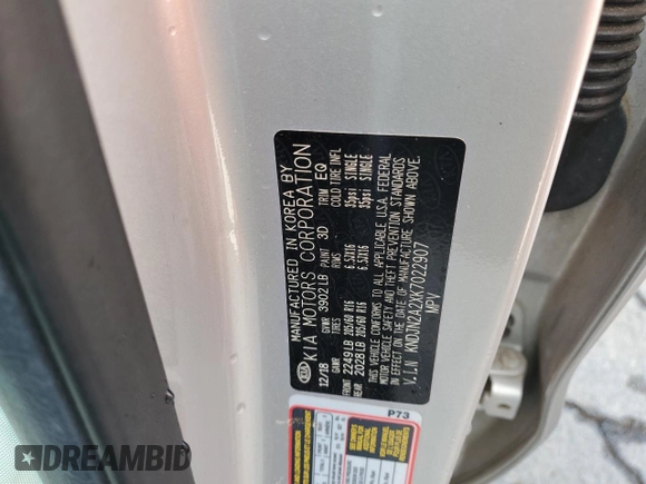 2019 Kia Soul z VIN KNDJN2A2XK7022907, wystawiony jako Copart lot #56660305 z przebiegiem 42 822 mil mil oraz Szkoda całkowita • Salvage title. Historia ofert i sprzedaży dostępna na DreamBid. Obrazek 12.