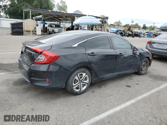2017 Honda Civic LX with VIN 2HGFC2F55HH505959, listed as a Copart auction lot 48547025 with 185,840 mi miles and Clean Title. Bid and sale history available at DreamBid. Image 3.