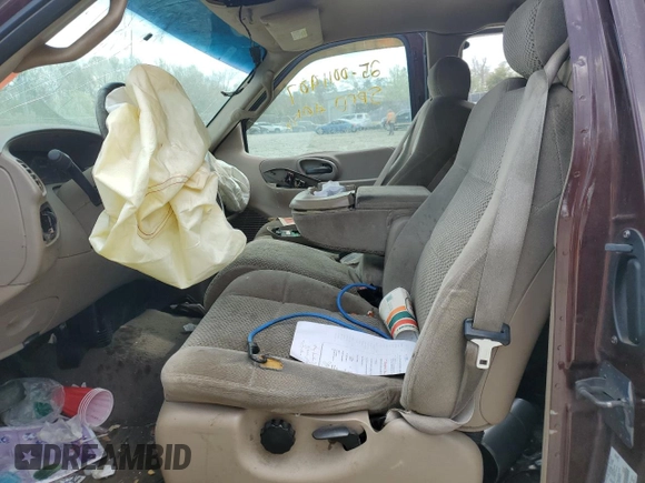 2001 Ford F-150 XL with VIN 1FTZX17211NA94099, listed as a Copart auction lot 50587055 with Not provided miles and Salvage title. Bid and sale history available at DreamBid. Image 7.