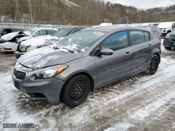 2016 Kia Forte 5-Door LX with VIN KNAFK5A86G5622540, listed as a Copart auction lot 45663255 with 104,753 mi miles and Salvage Title. Bid and sale history available at carsss.com. Image 1.
