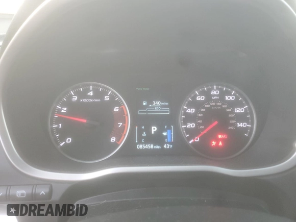2019 Mitsubishi Eclipse Cross ES with VIN JA4AS3AA5KZ001368, listed as a Copart auction lot 43720045 with 85,458 mi miles and Salvage title. Bid and sale history available at DreamBid. Image 9.