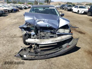 1999 BMW 3 Series 328i with VIN WBAAM5331XFR02186, listed as a Copart auction lot 66237144 with 0 mi miles and Salvage Title. Bid and sale history available at carsss.com. Image 5.