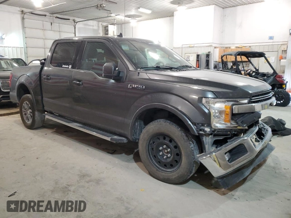 2019 Ford F-150 XL with VIN 1FTEW1E54KFB09804, listed as a Copart auction lot 52215404 with 80,222 mi miles and Salvage Title. Bid and sale history available at carsss.com. Image 4.