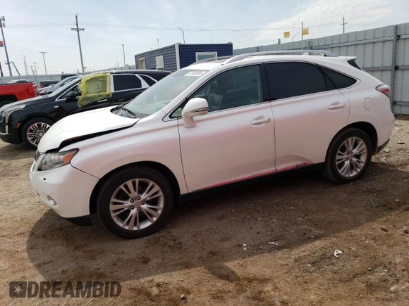 2011 Lexus RX 450h with VIN JTJBC1BA3B2045384, listed as a Copart auction lot 61182005 with 182,126 mi miles and Salvage title. Bid and sale history available at DreamBid. Image 1.