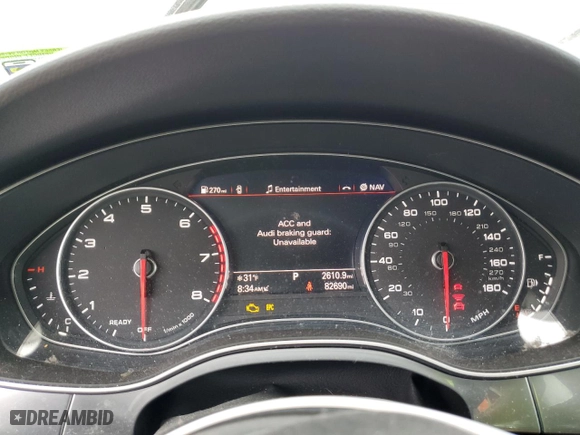 2017 Audi A7 Premium Plus with VIN WAUW2AFC3HN005720, listed as a Copart auction lot 47441265 with 82,690 mi miles and Salvage Title. Bid and sale history available at carsss.com. Image 9.