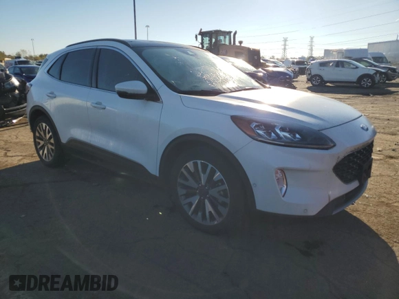 2020 Ford Escape Titanium Hybrid with VIN 1FMCU0DZ5LUA54462, listed as a Copart auction lot 76230694 with 32,698 mi miles and Salvage title. Bid and sale history available at DreamBid. Image 4.