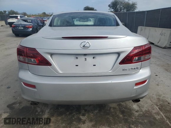 2012 Lexus IS 250 C z VIN JTHFF2C24C2523806, wystawiony jako Copart lot #87842305 z przebiegiem Nie podano mil oraz Czysty tytuł • Clean title. Historia ofert i sprzedaży dostępna na DreamBid. Obrazek 6.