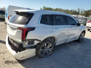 2024 Cadillac XT6 FWD Premium Luxury with VIN 1GYKPCRS4RZ742995, listed as a Copart auction lot 82802774 with 5,898 mi miles and Salvage Title. Bid and sale history available at carsss.com. Image 3.
