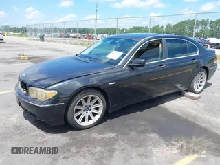 2005 BMW 7 Series 745Li with VIN WBAGN63545DS59212, listed as a IAAI auction lot 42510606 with 124,395 mi miles and . Bid and sale history available at DreamBid. Image 2.