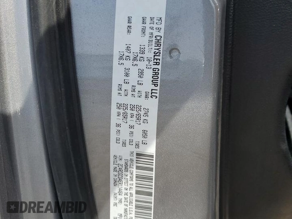 2014 Dodge Grand Caravan SXT with VIN 2C4RDGCG4ER114464, listed as a Copart auction lot 52480965 with 125,212 mi miles and Salvage Title. Bid and sale history available at DreamBid. Image 13.