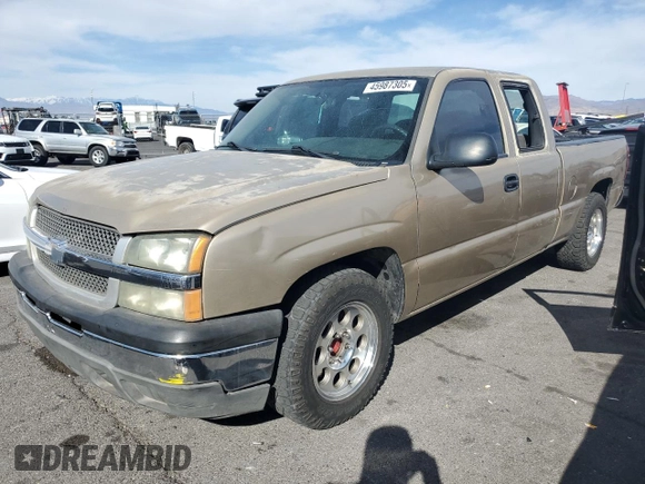 2005 Chevrolet Silverado 1500 Work Truck with VIN 1GCEC19X65Z302995, listed as a Copart auction lot 45987305 with 169,221 mi miles and Salvage Title. Bid and sale history available at DreamBid. Image 1.