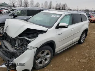 2016 Toyota Highlander Hybrid Limited with VIN 5TDDCRFH5GS017328, listed as a Copart auction lot 44014574 with 0 mi miles. Bid and sale history available at carsss.com. Image 1.