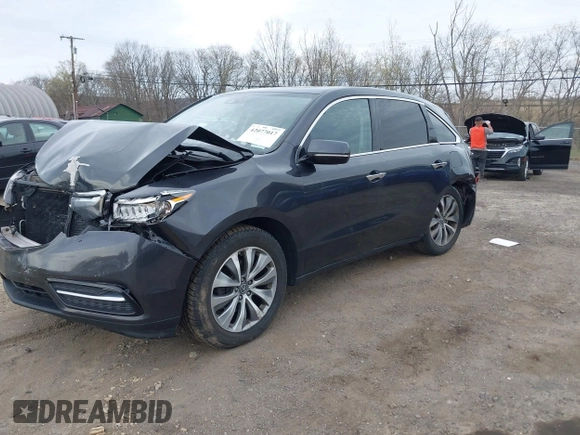 2015 Acura MDX Technology with VIN 5FRYD4H46FB005525, listed as a IAAI auction lot 42077017 with 123,077 mi miles and . Bid and sale history available at DreamBid. Image 2.