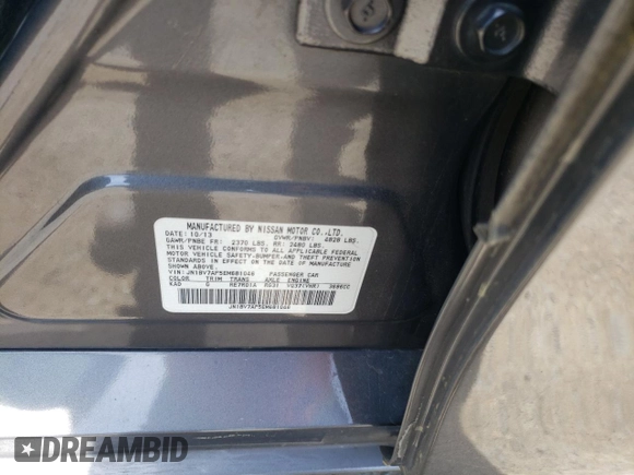 2014 Infiniti Q50 Premium with VIN JN1BV7AP5EM681046, listed as a Copart auction lot 50008295 with 155,649 mi miles and Salvage Title. Bid and sale history available at carsss.com. Image 13.