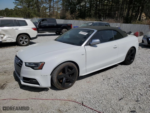 2014 Audi S5 Premium Plus with VIN WAUCGAFH2EN007003, listed as a Copart auction lot 50761345 with 104357 miles and Clean Title. Bid and sale history available at carsss.com. Image 1.