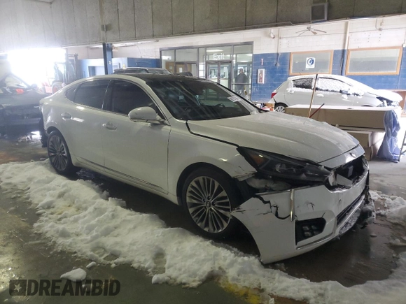 2018 Kia Cadenza Premium with VIN KNALC4J10J5096264, listed as a Copart auction lot 86757694 with 87,990 mi miles and Salvage Title. Bid and sale history available at DreamBid. Image 4.