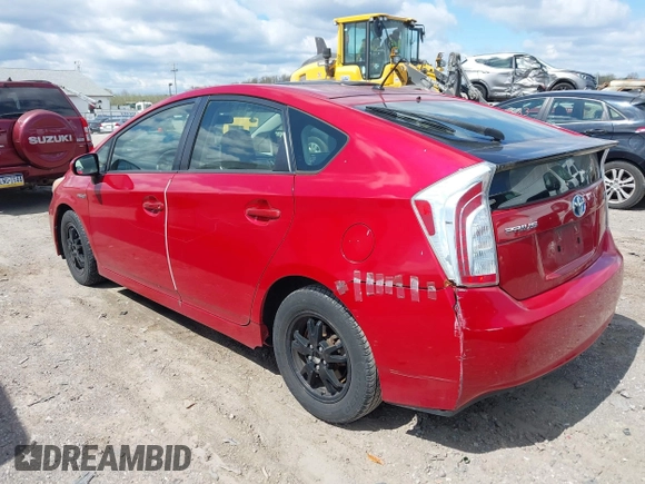 2012 Toyota Prius One with VIN JTDKN3DU8C5502576, listed as a IAAI auction lot 42058504 with 139,855 mi miles. Bid and sale history available at carsss.com. Image 3.