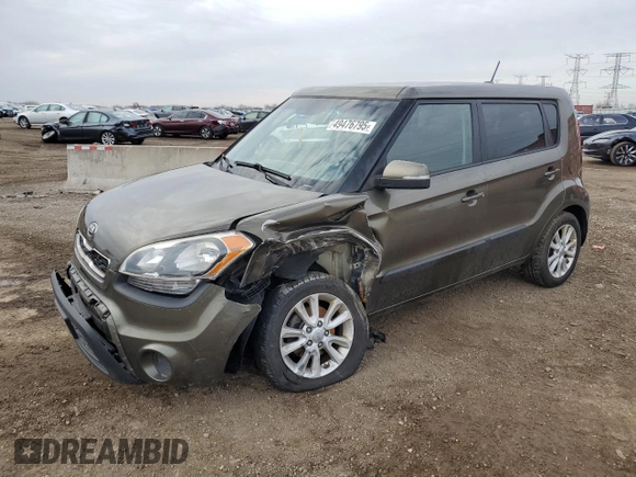 2013 Kia Soul + with VIN KNDJT2A61D7565736, listed as a Copart auction lot 49476795 with 134,706 mi miles and Salvage Title. Bid and sale history available at carsss.com. Image 1.