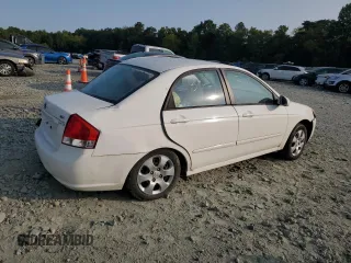 2008 Kia Spectra EX with VIN KNAFE121585527082, listed as a Copart auction lot 69188664 with 201,871 mi miles and Salvage Title. Bid and sale history available at carsss.com. Image 3.