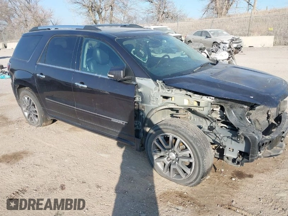 2013 GMC Acadia Denali with VIN 1GKKVTKDXDJ177445, listed as a IAAI auction lot 40875476 with 150,143 mi miles. Bid and sale history available at carsss.com. Image 1.