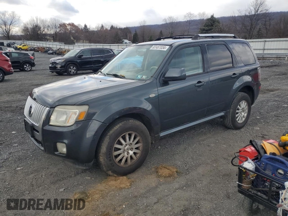 2009 Mercury Mariner Premier with VIN 4M2CU87769KJ12784, listed as a Copart auction lot 82487034 with 157,456 mi miles and Salvage Title. Bid and sale history available at carsss.com. Image 1.